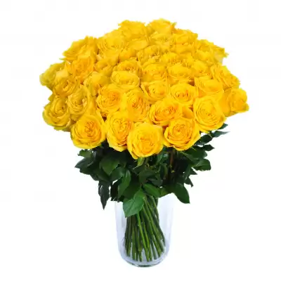 Make a bouquet of yellow roses